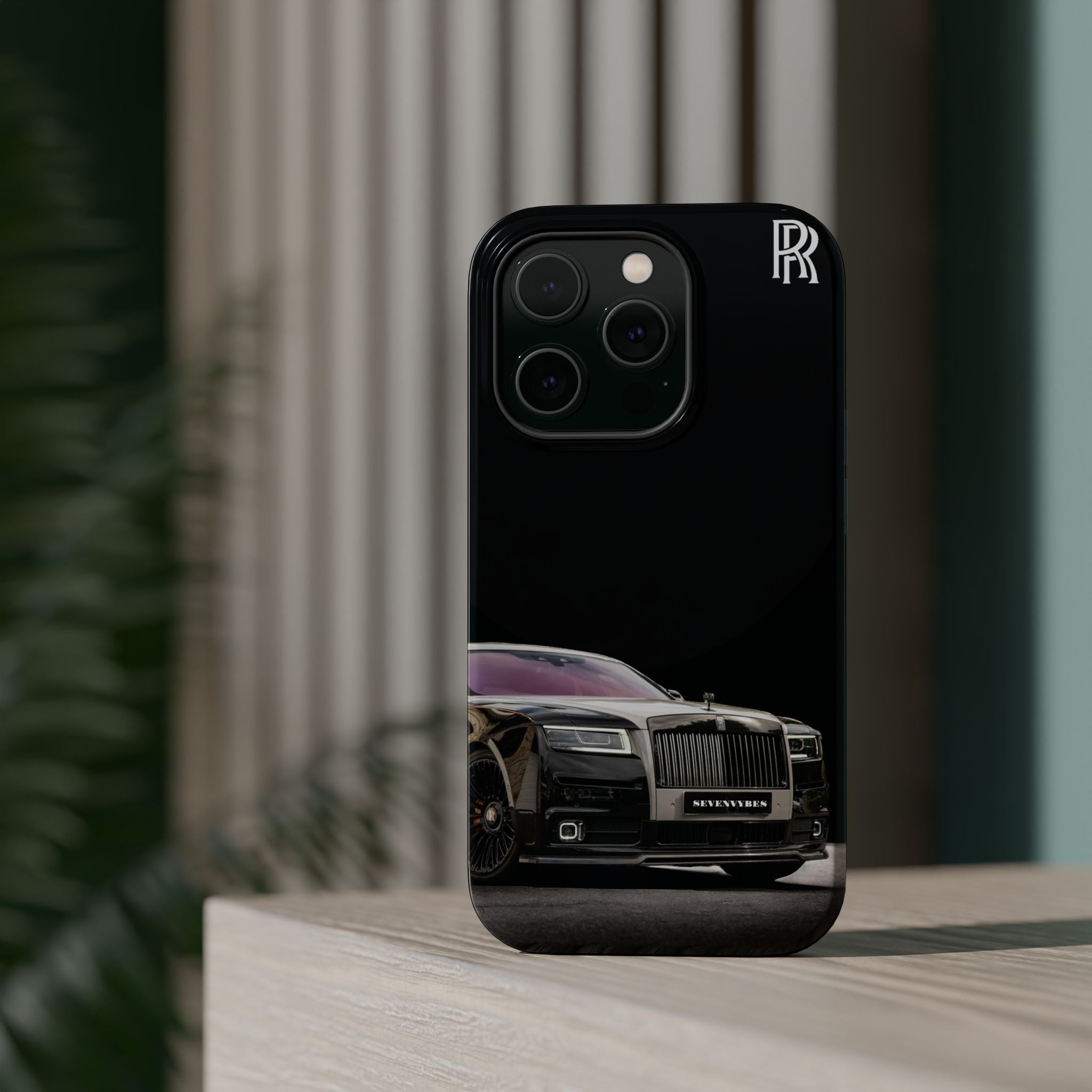 Rolls Royce Close up Glass Phone Case