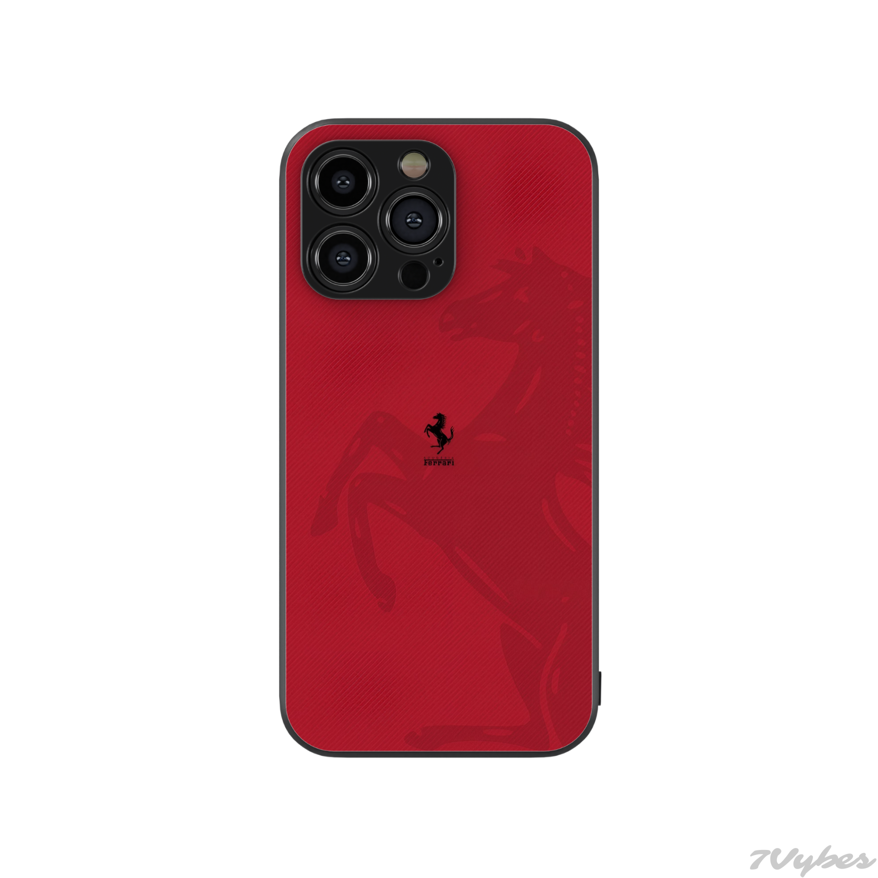 Red/Beige Retro Ferrari Phone Case