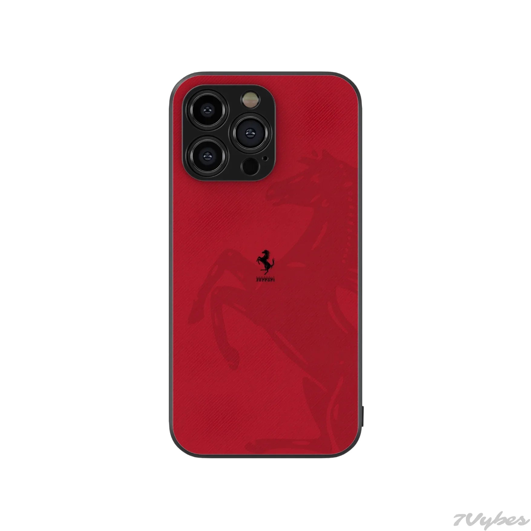 Red/Beige Retro Ferrari Phone Case - Seven Vybes