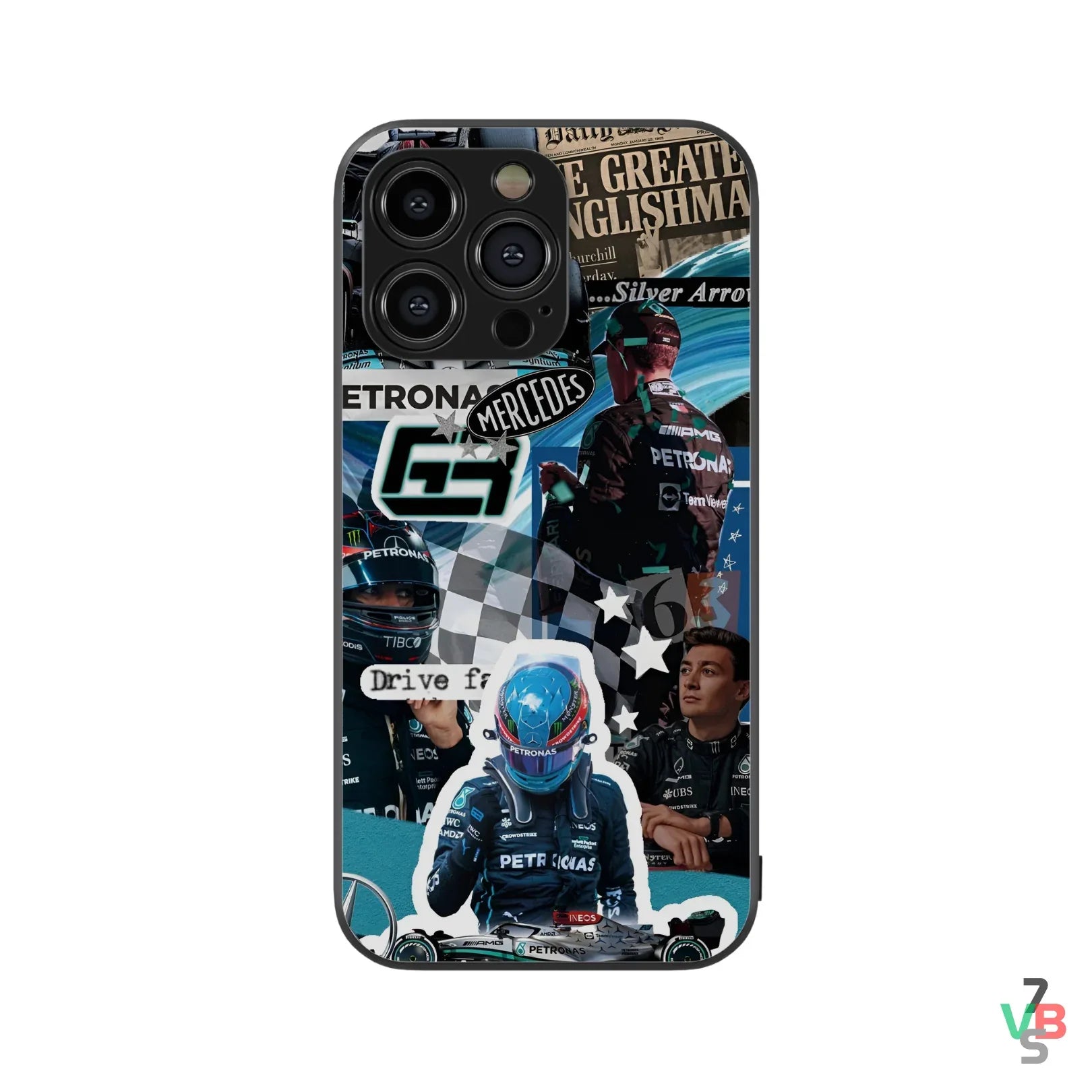 Mercedes Aesthetic Formula 1 Glass Phone Case - Seven Vybes