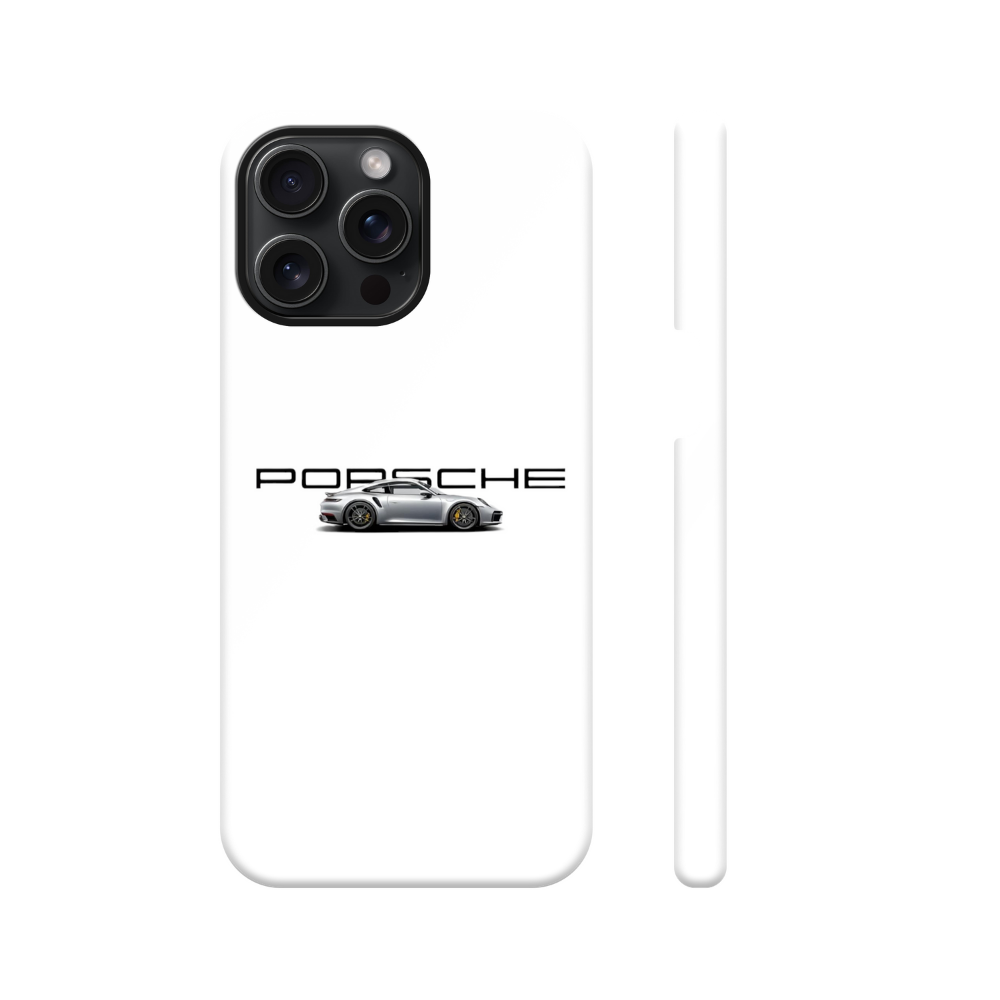 The White Porsche Car Phone Case