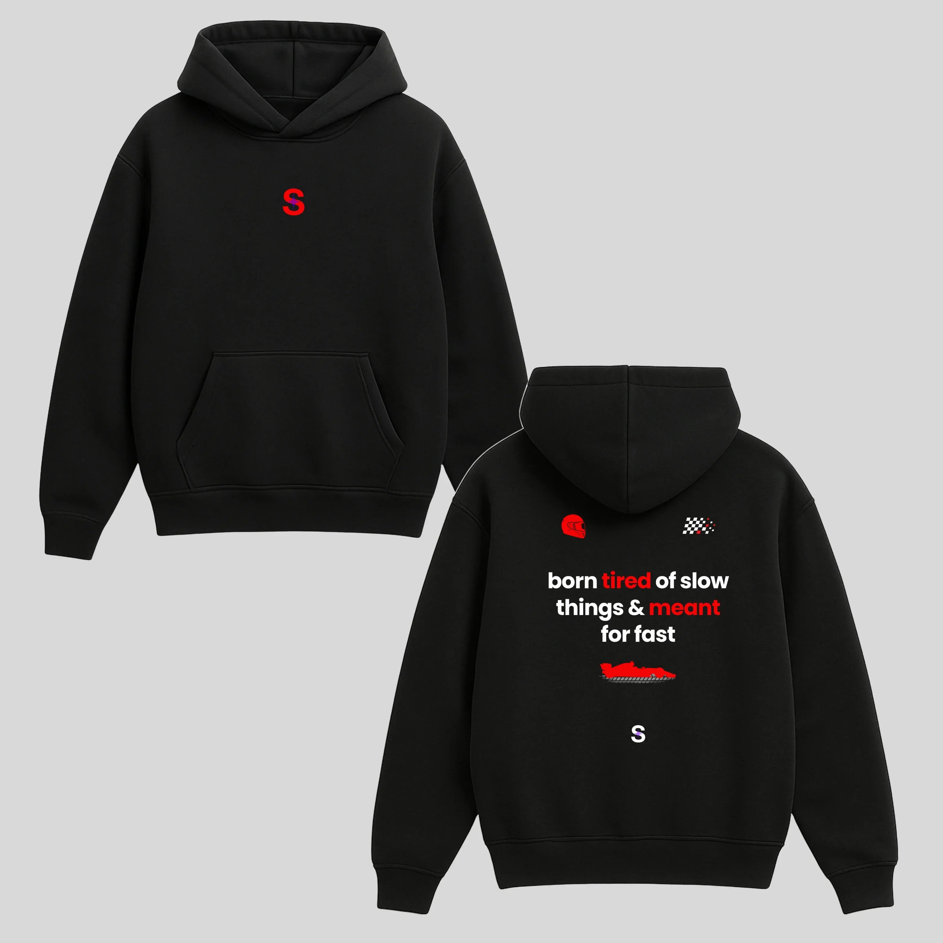 Born Tired of Slow Things Unisex Hoodie - Seven Vybes