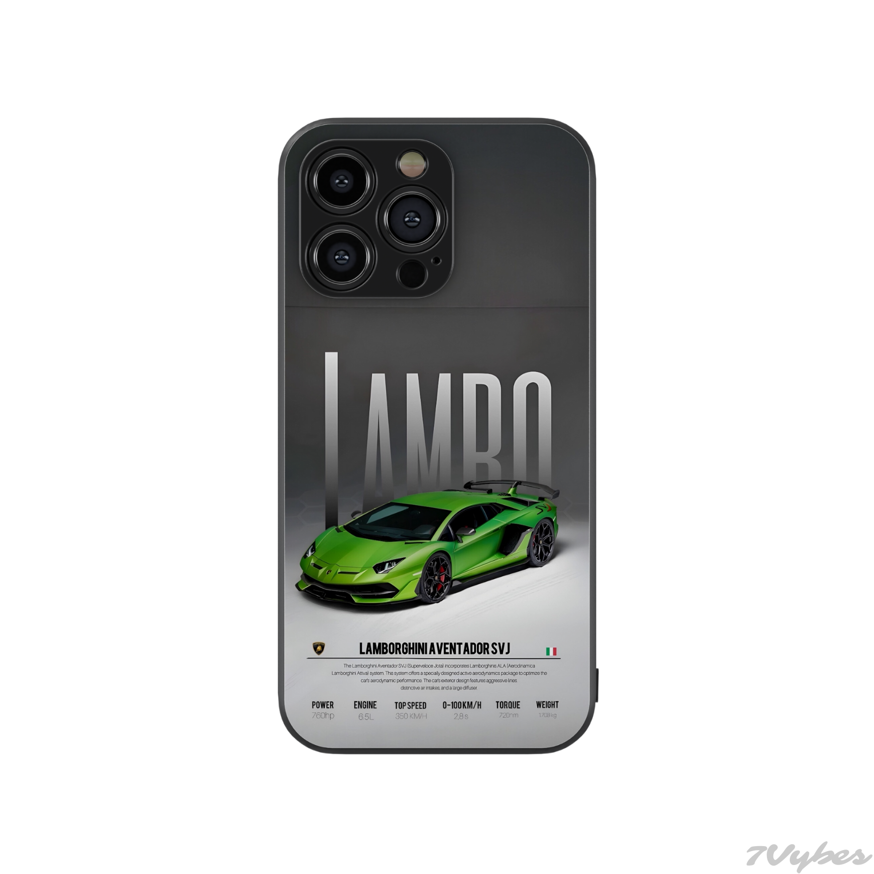 Lamborghini Vybes 2 Glass Phone Case