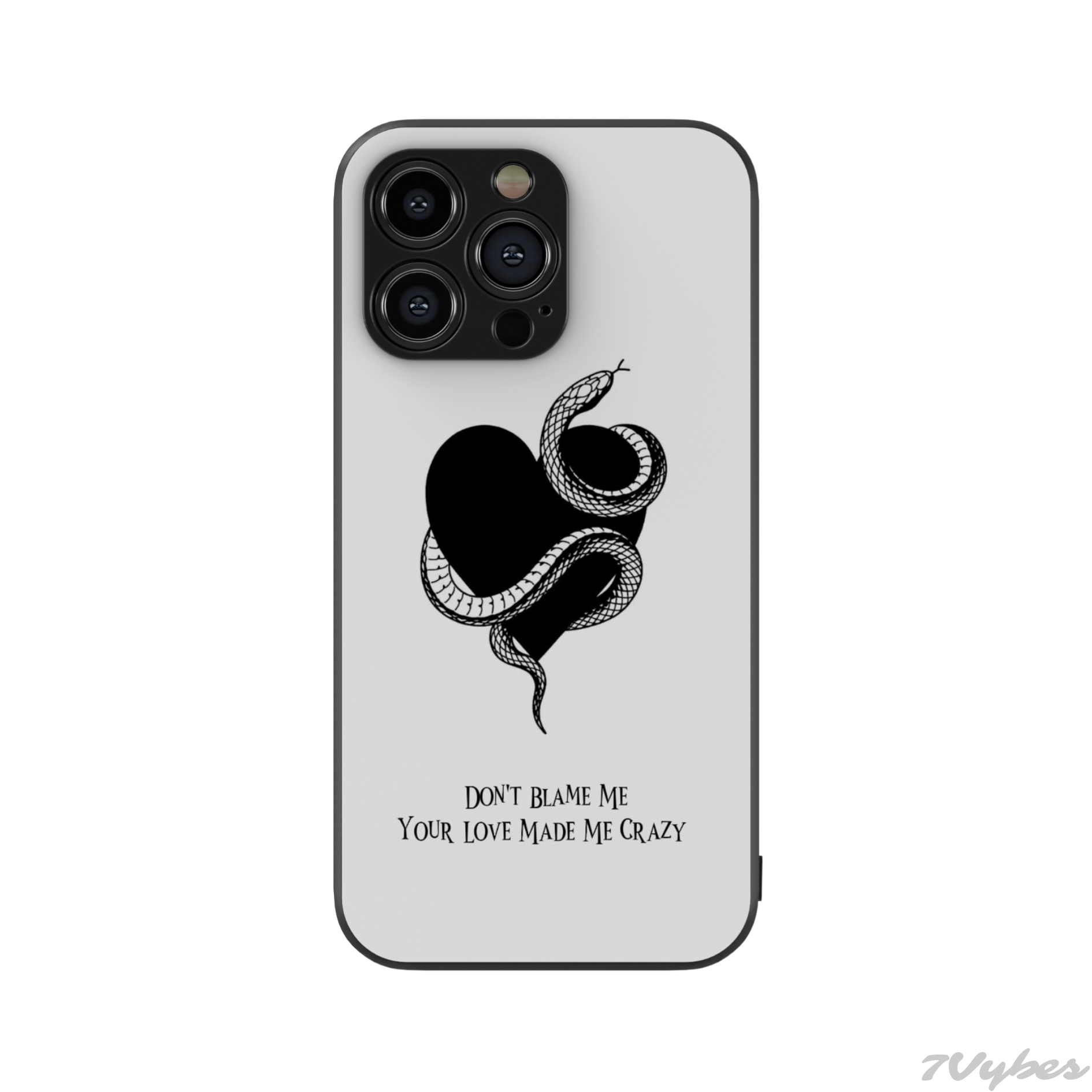 Black Love Phone Case