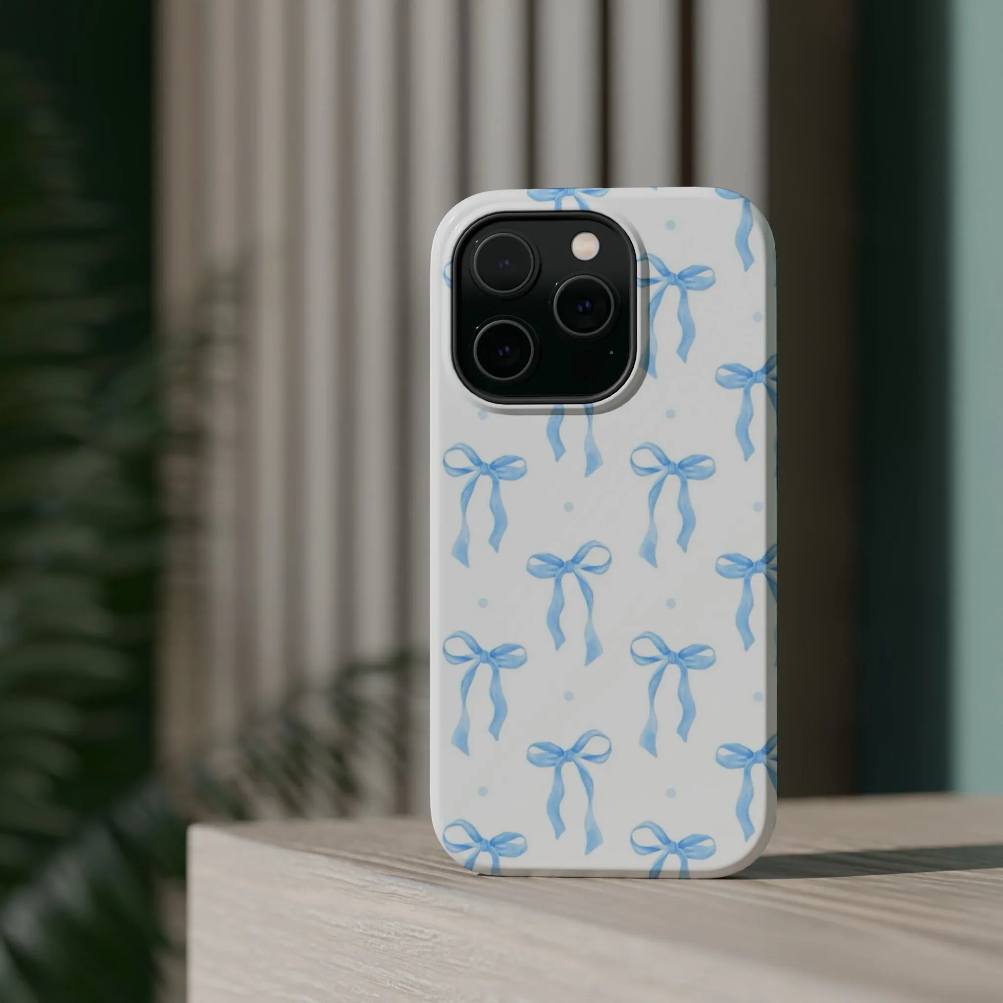 Blue Bow Aesthetic Phone Case - Seven Vybes