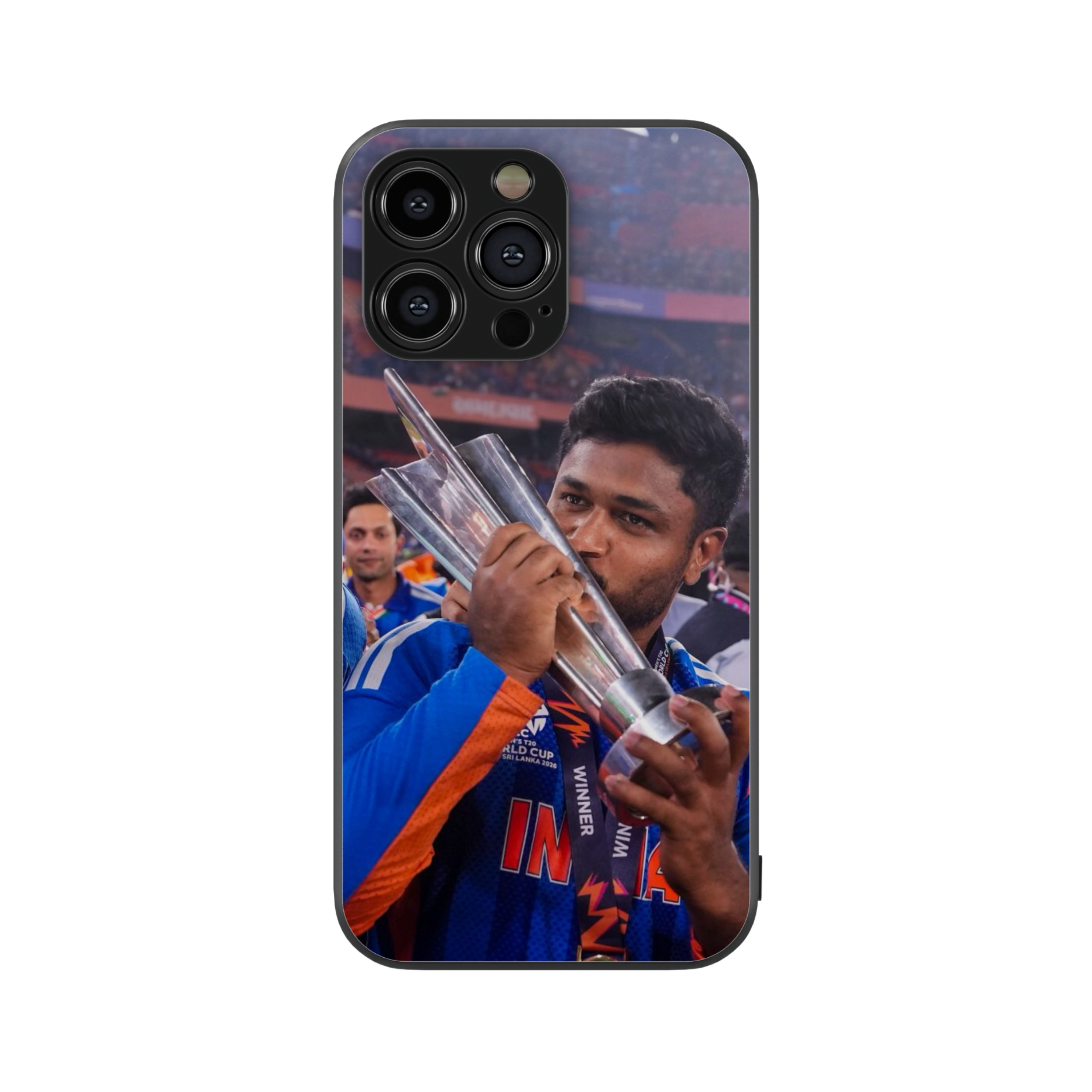 Sanju Samson with T20 Trophy Phone Case