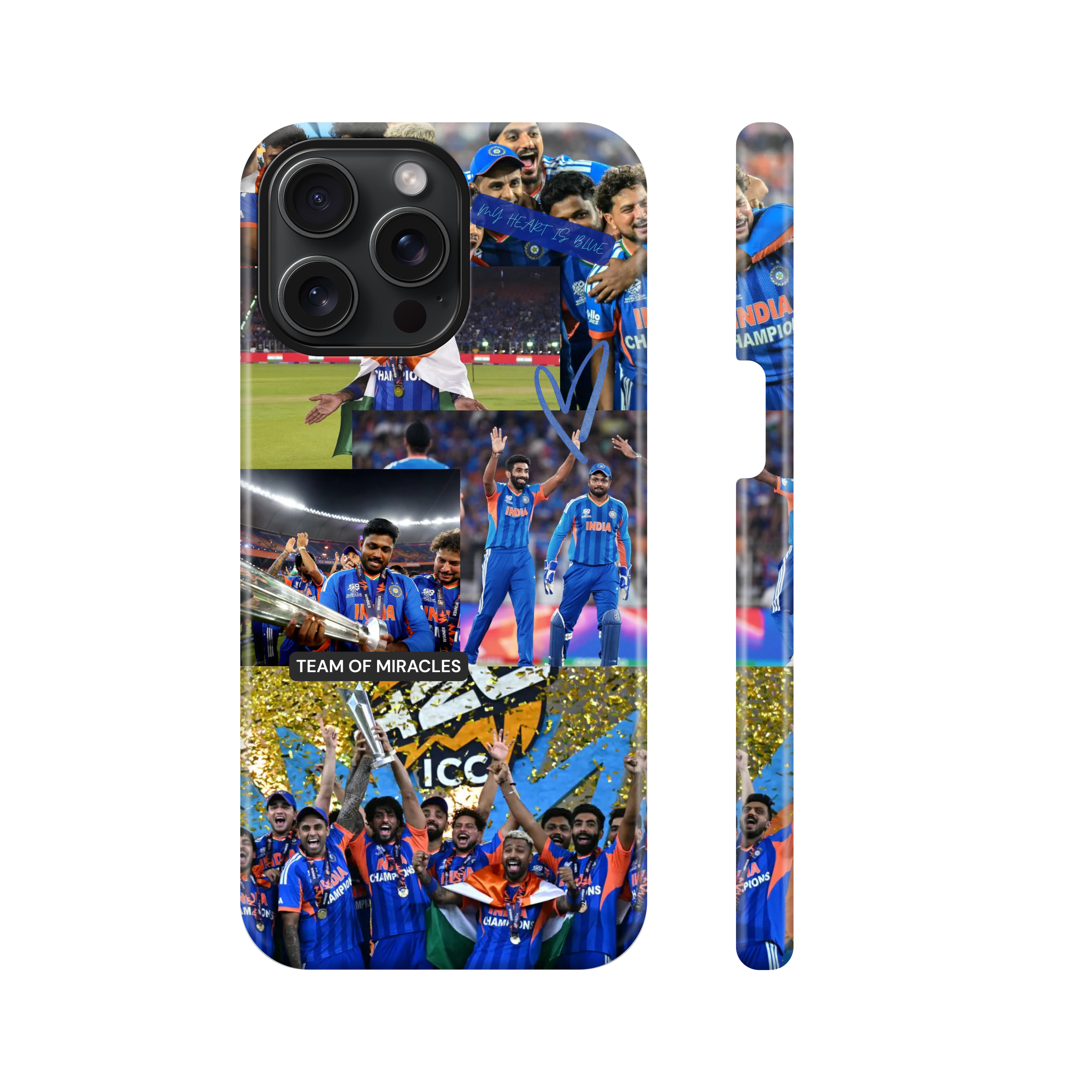 T20 Team India 2026 Collages Phone Case