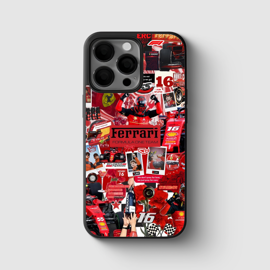 Ferrari X VBS 1 Glass Phone Case