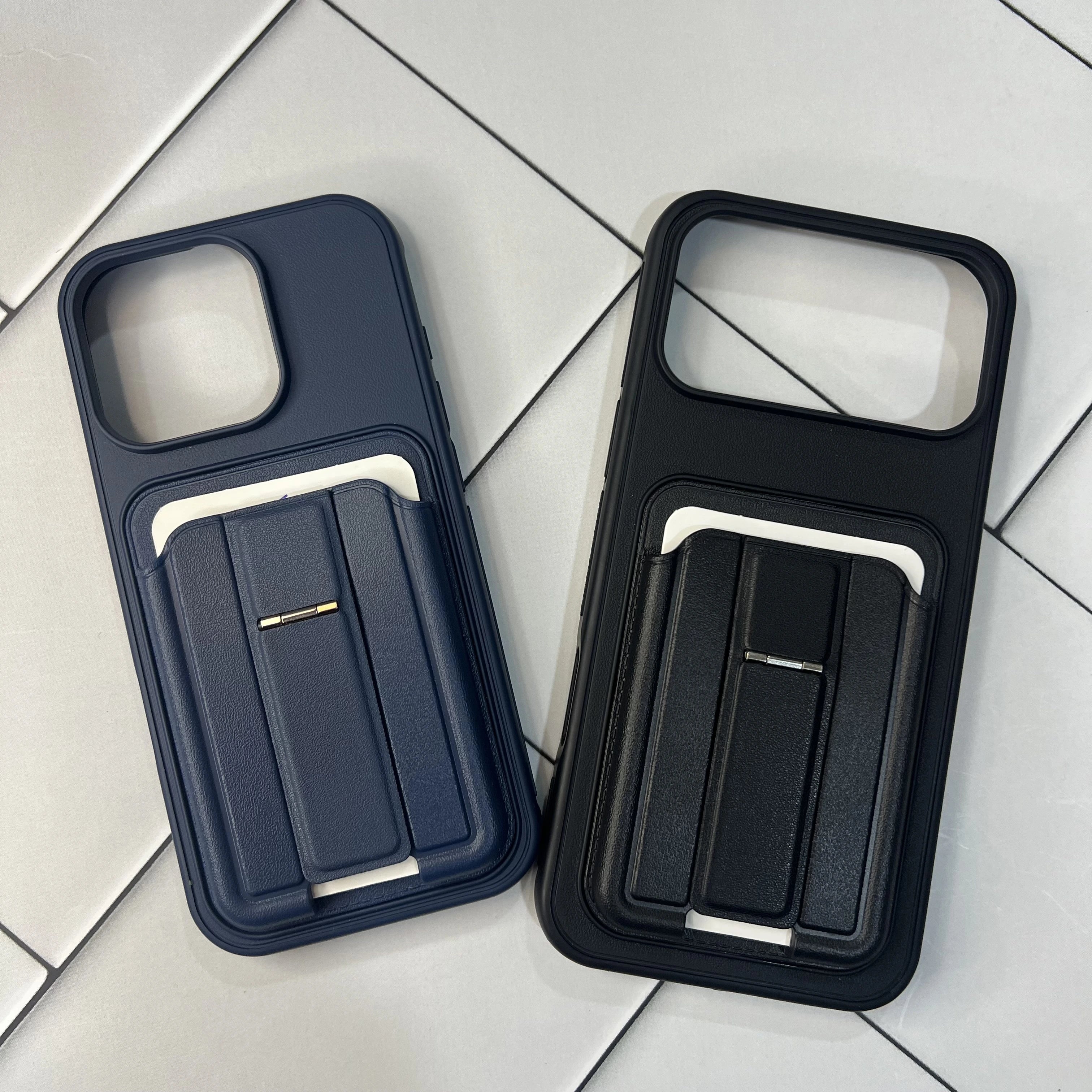 Minimalist Stand Wallet Leather Case