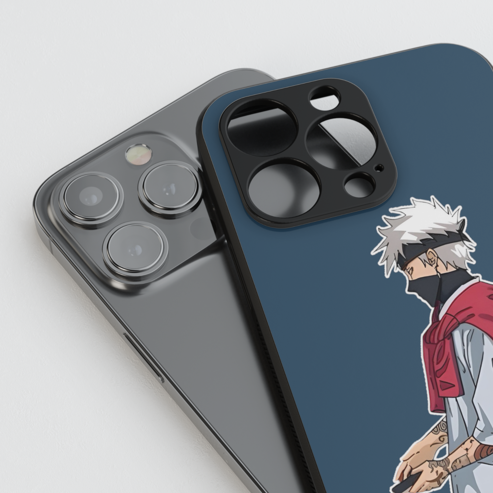Gojo and Kakashi Matching Phone Case
