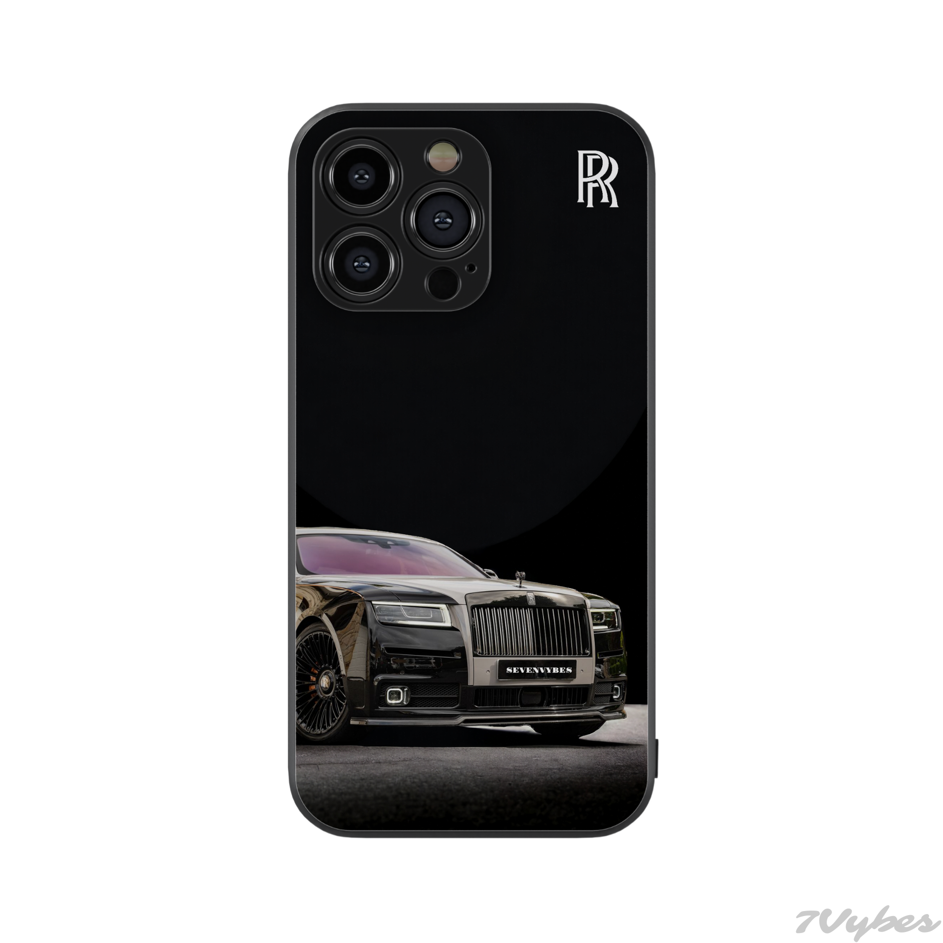 Rolls Royce Close up Glass Phone Case