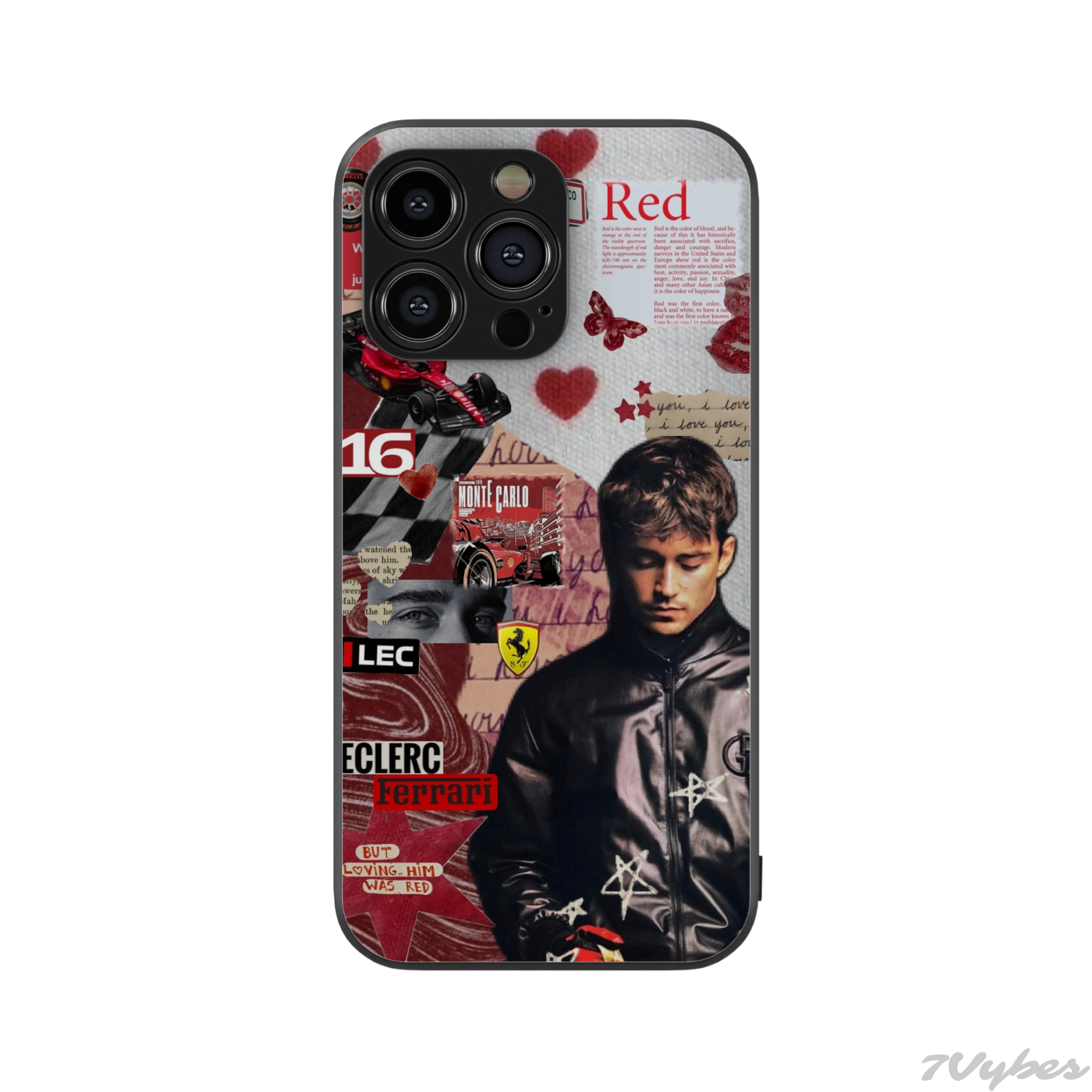 Leclerc Aesthetic Glass Phone Case