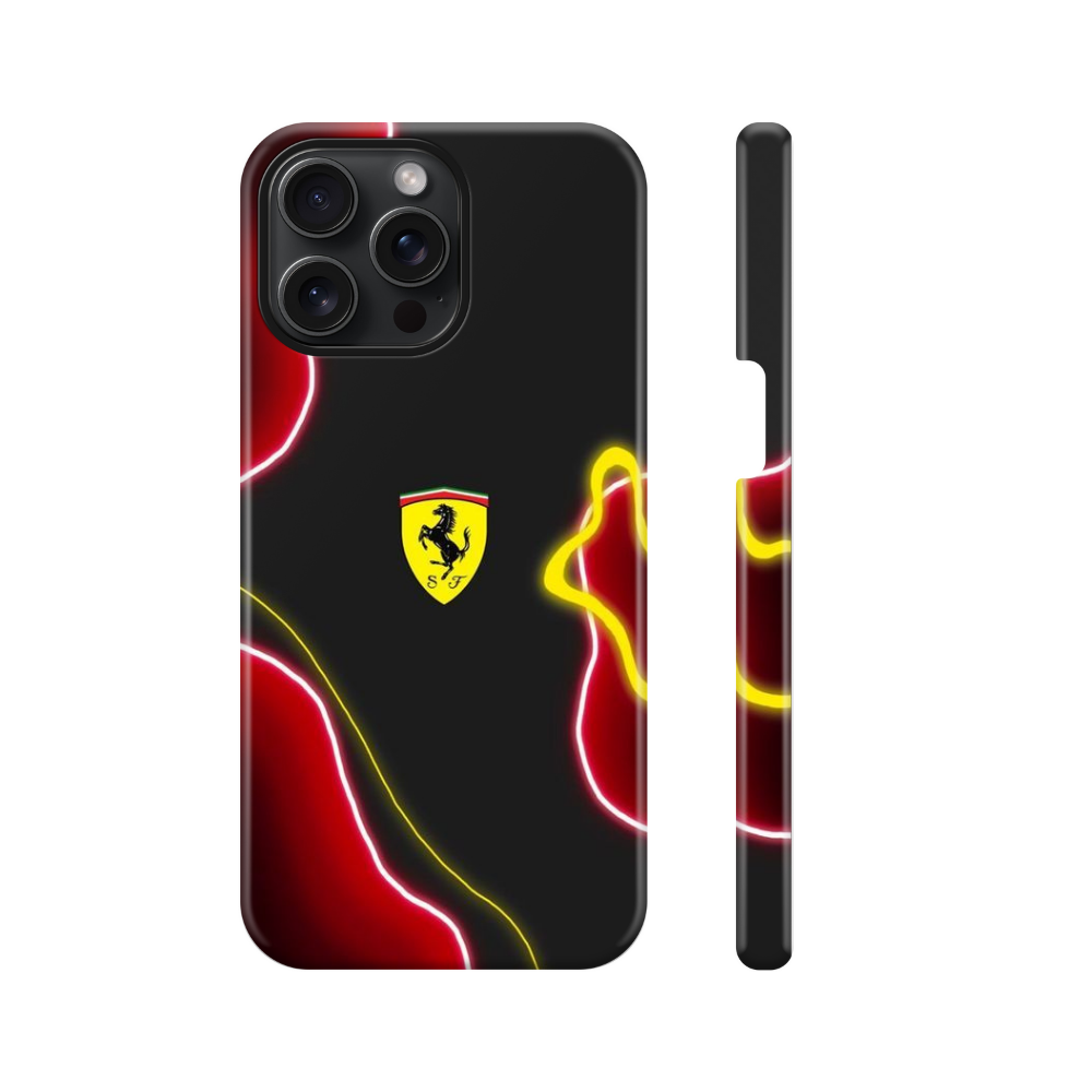 Perfection University Ferrari Glass Phone Case