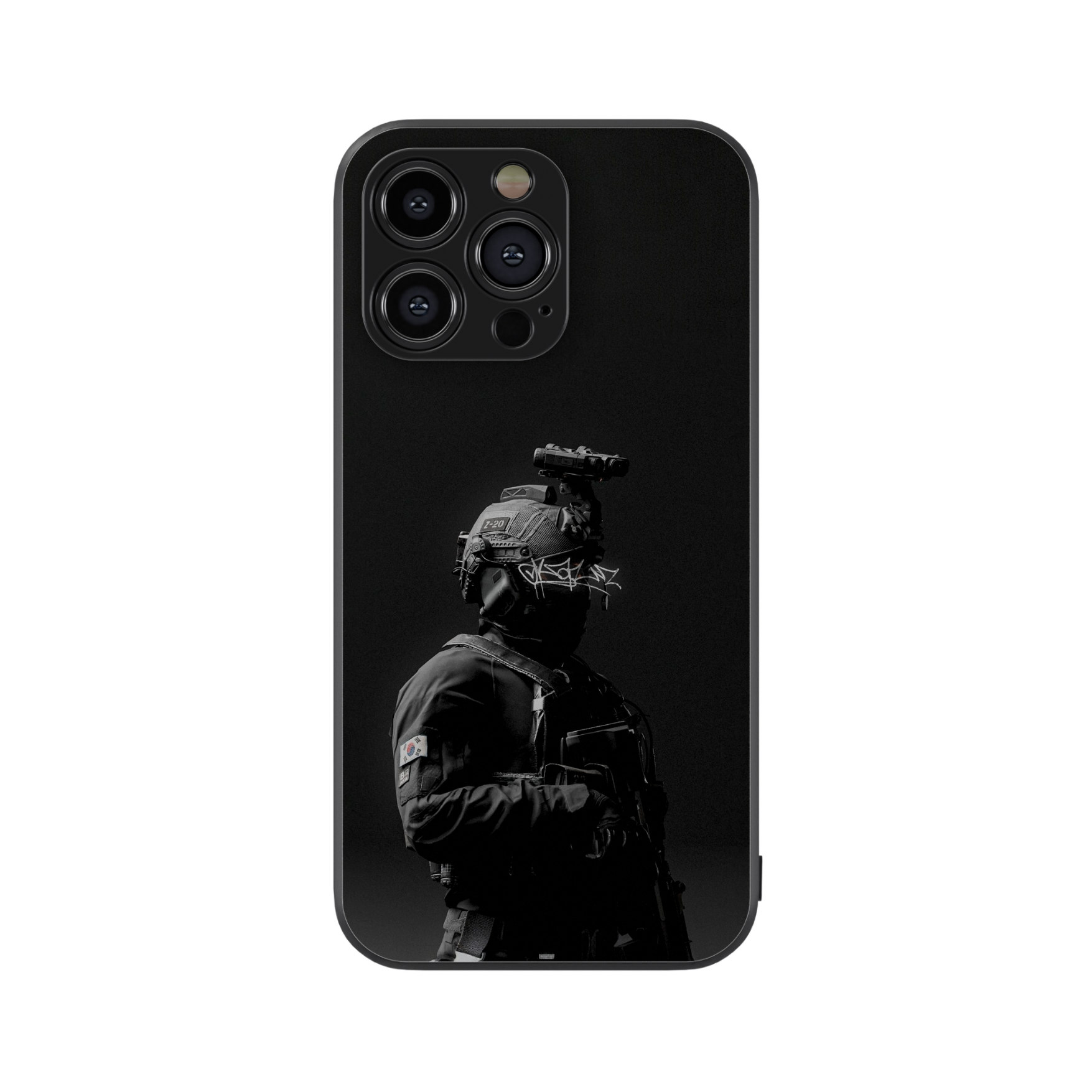The Soldier In the Dark Glass Phone Case
