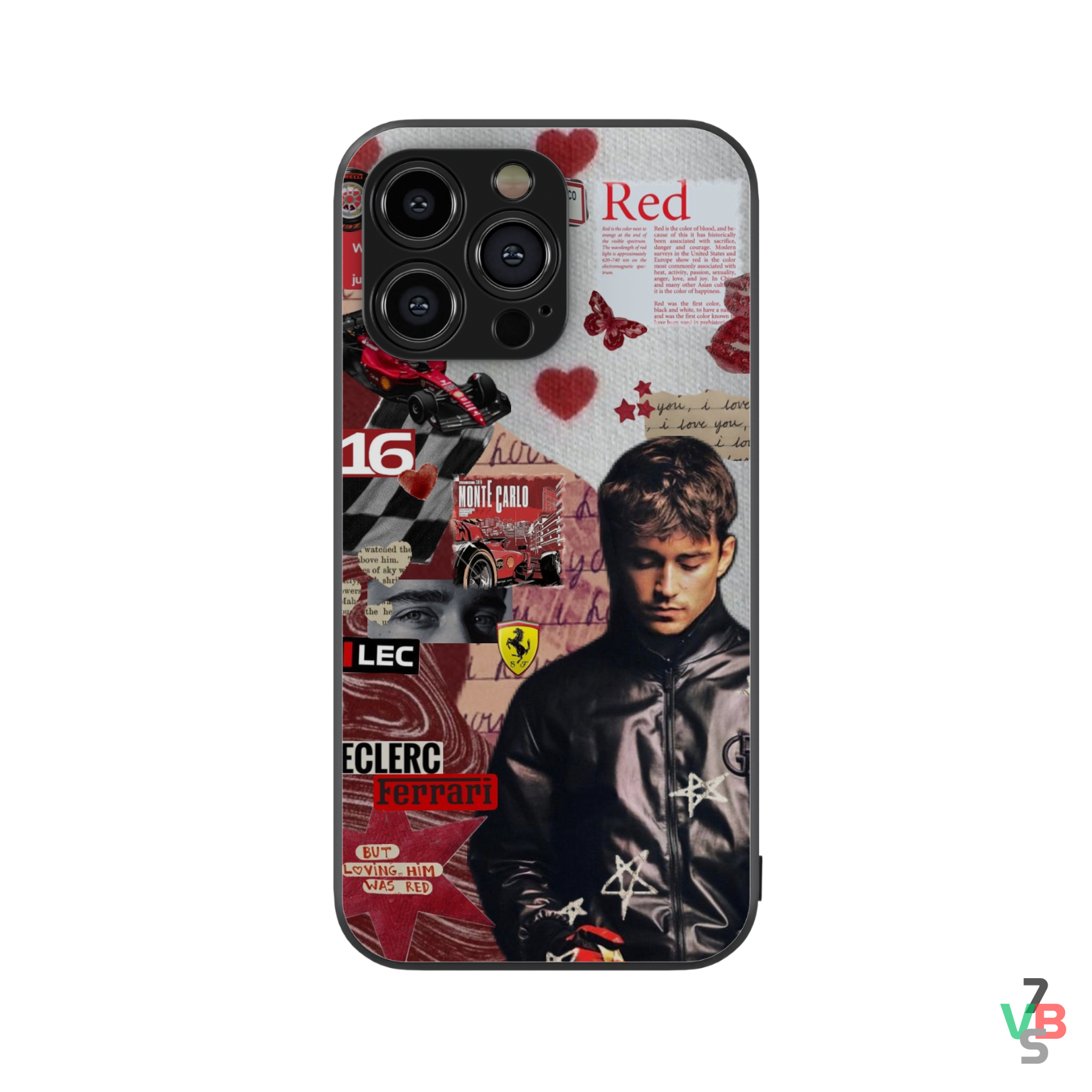 Leclerc Aesthetic Glass Phone Case