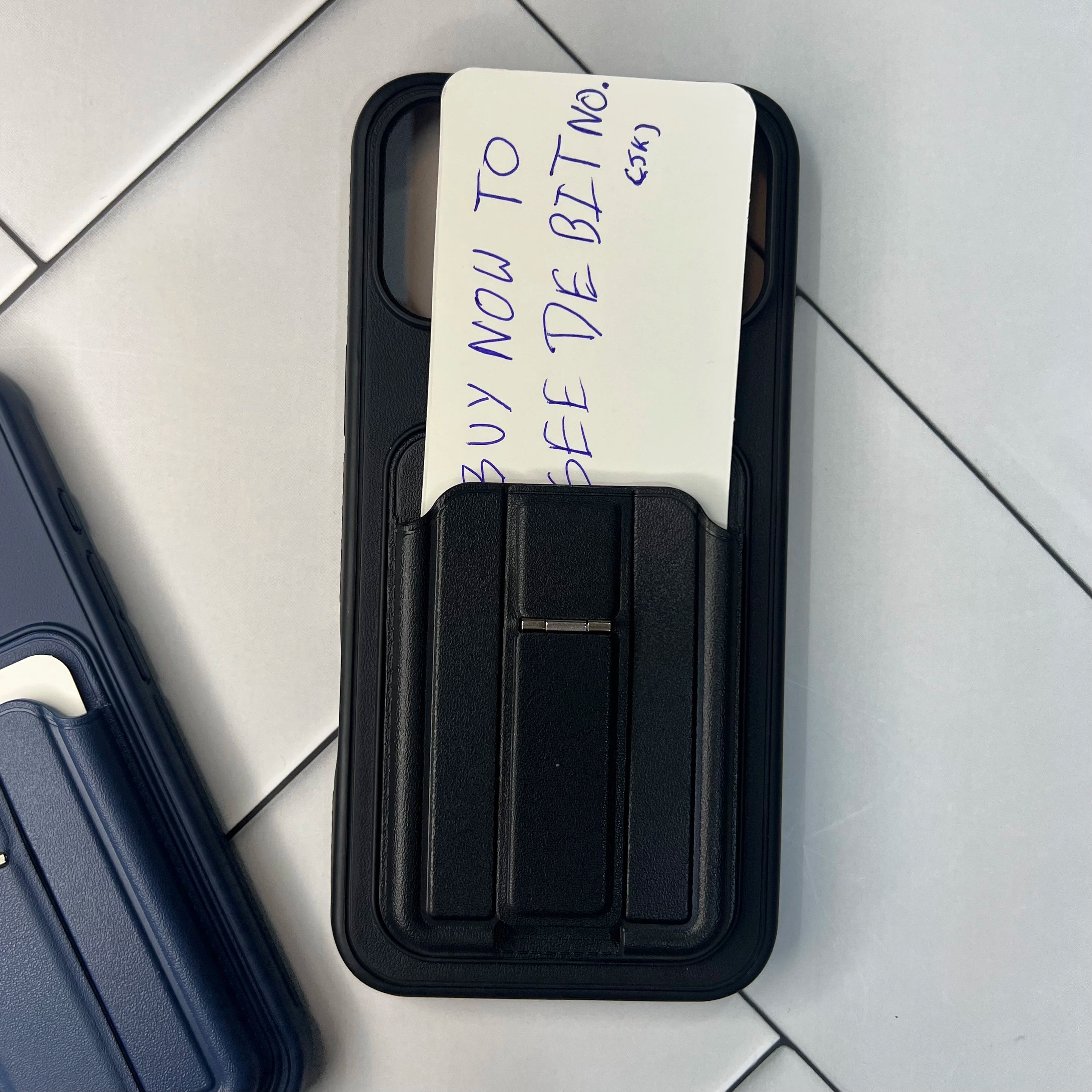 Minimalist Stand Wallet Leather Case